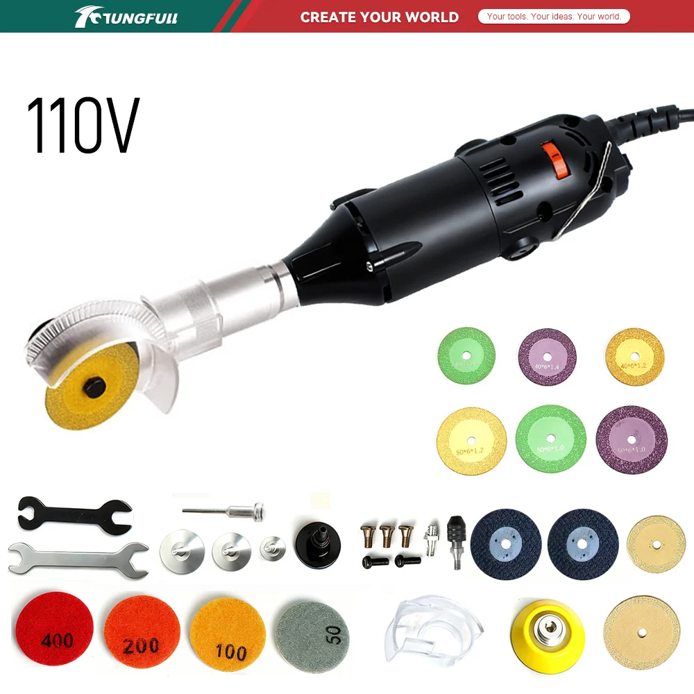 Electric Gadget - TUNGFULL 110V Mini Angle Grinder Electric