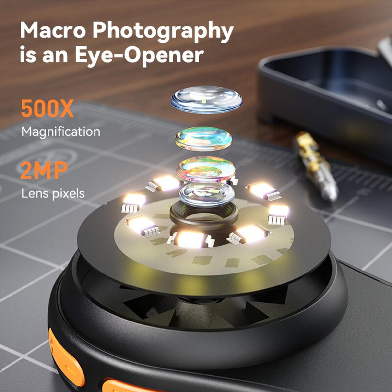500x Digital Microscope with 2 - огляд і ціна Digital Magnifier Reading