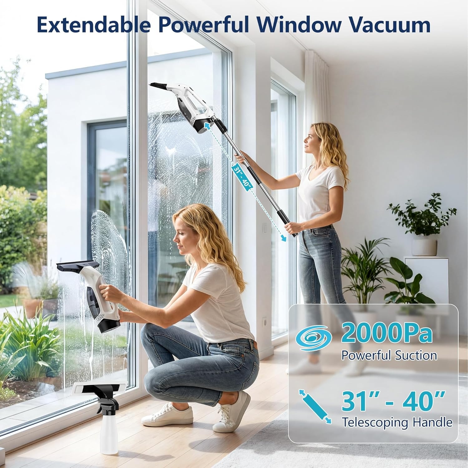 2000Pa Handheld Window Vacuum  - огляд і ціна Electric Gadget