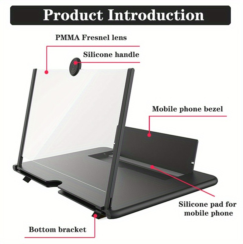 10/12 inch HD Mobile Phone Scr - огляд і ціна Digital Magnifier Reading