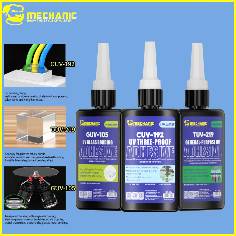 MECHANIC 50g UV Curing Adhesiv - огляд і ціна Diy Electronics Gadgets