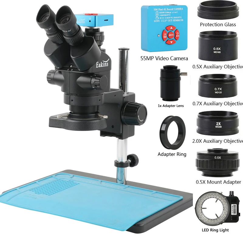 3.5-90X Zoom Trinocular Stereo - огляд і ціна Digital Magnifier Reading